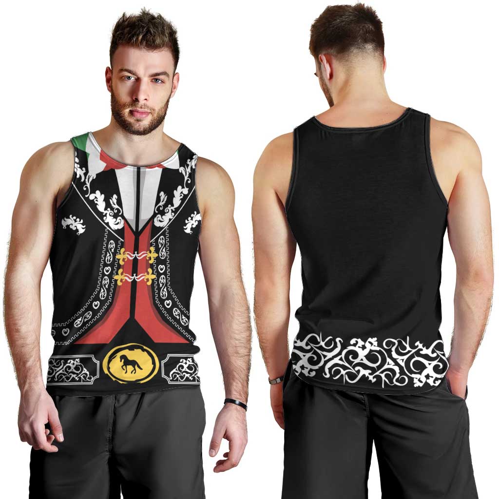 Mexican Trajes Charros Costume Men Tank Top