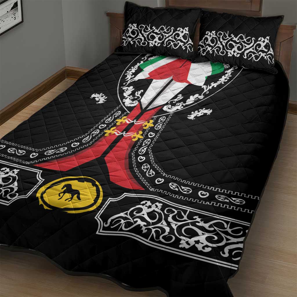 Mexican Trajes Charros Costume Quilt Bed Set