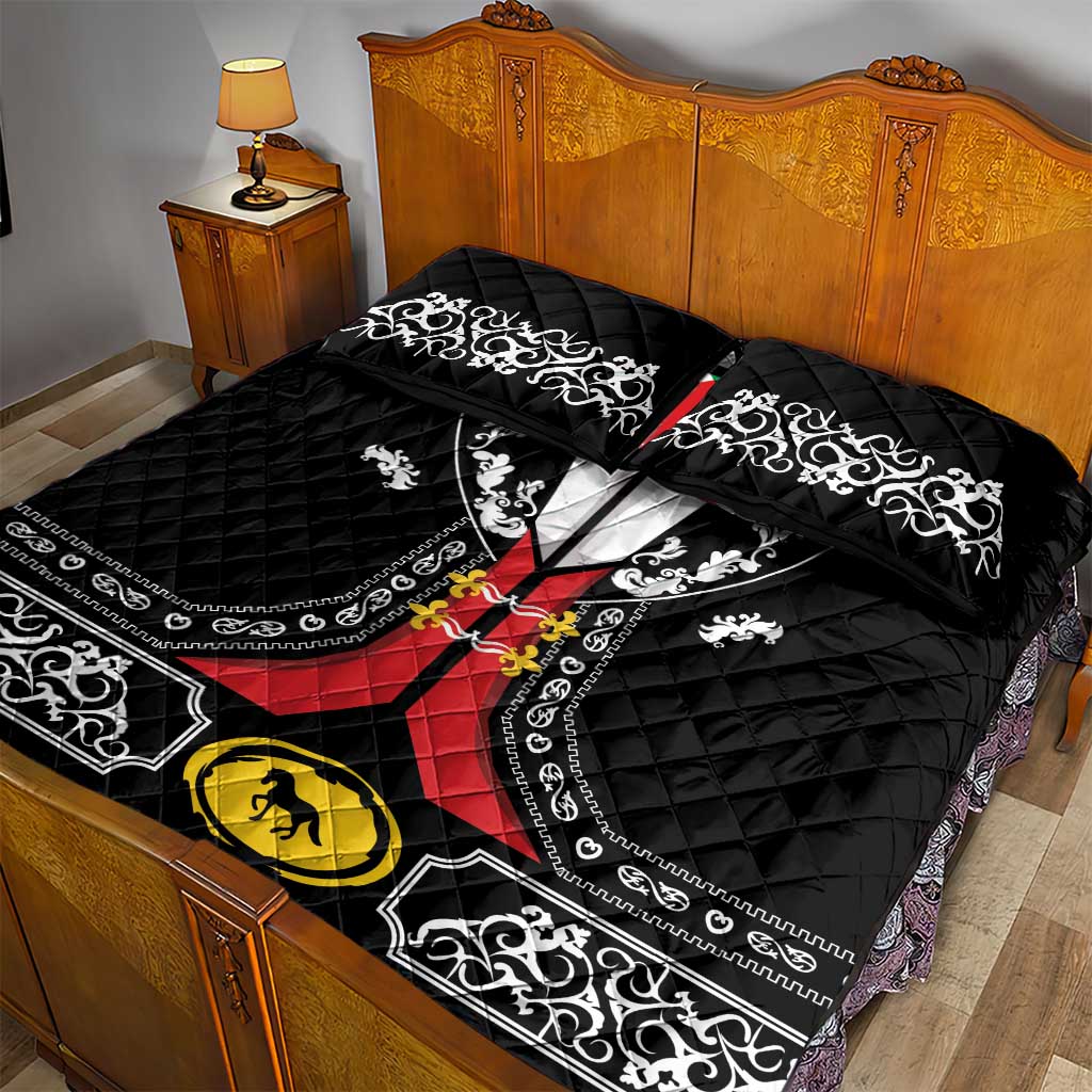 Mexican Trajes Charros Costume Quilt Bed Set
