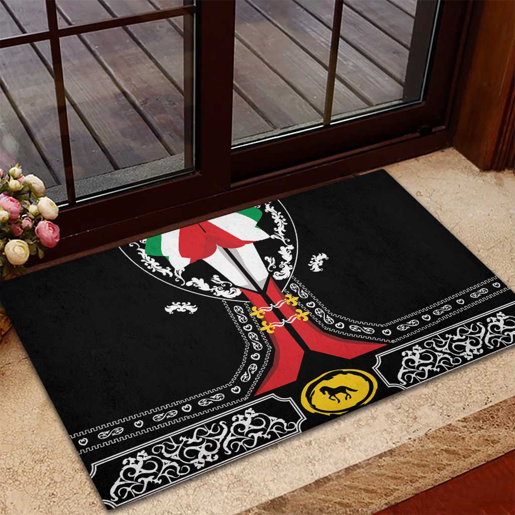 Mexican Trajes Charros Costume Rubber Doormat