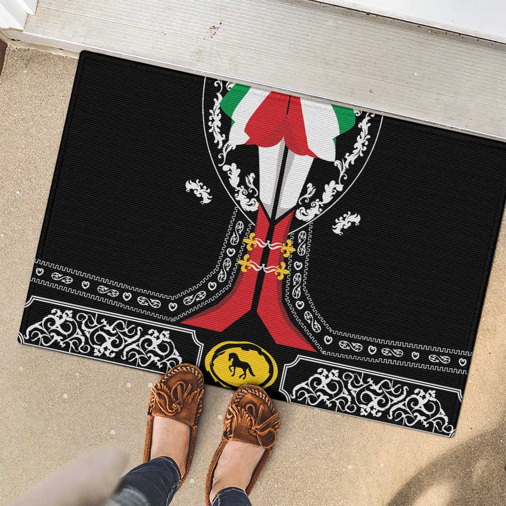 Mexican Trajes Charros Costume Rubber Doormat