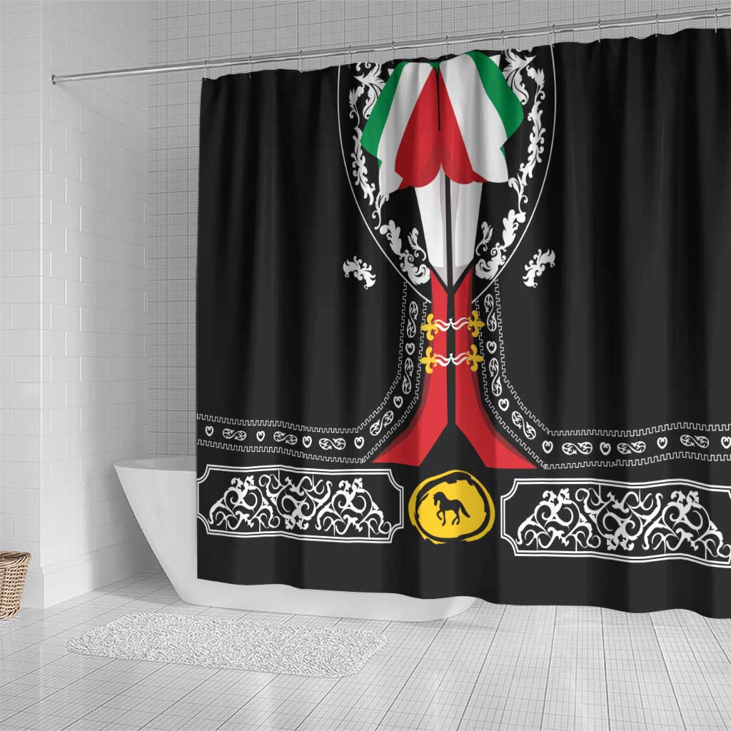 Mexican Trajes Charros Costume Shower Curtain