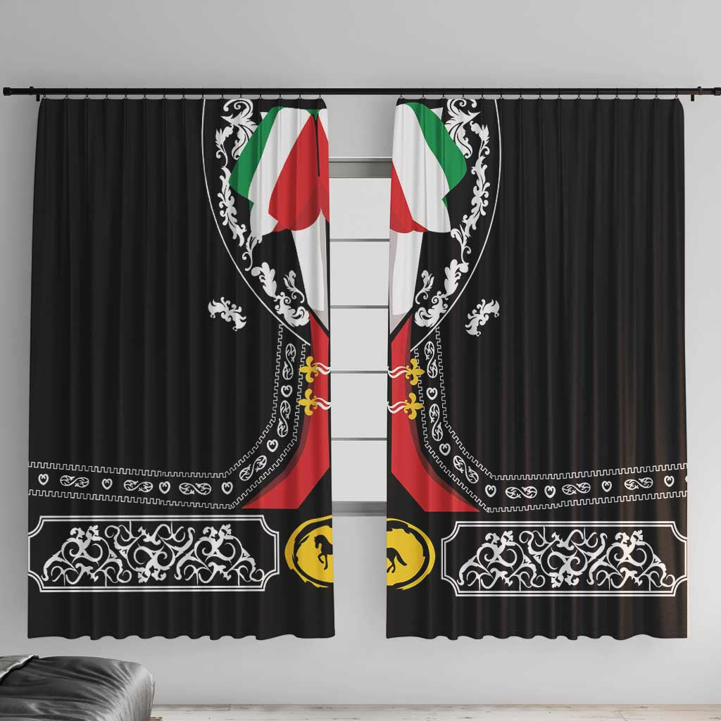 Mexican Trajes Charros Costume Window Curtain