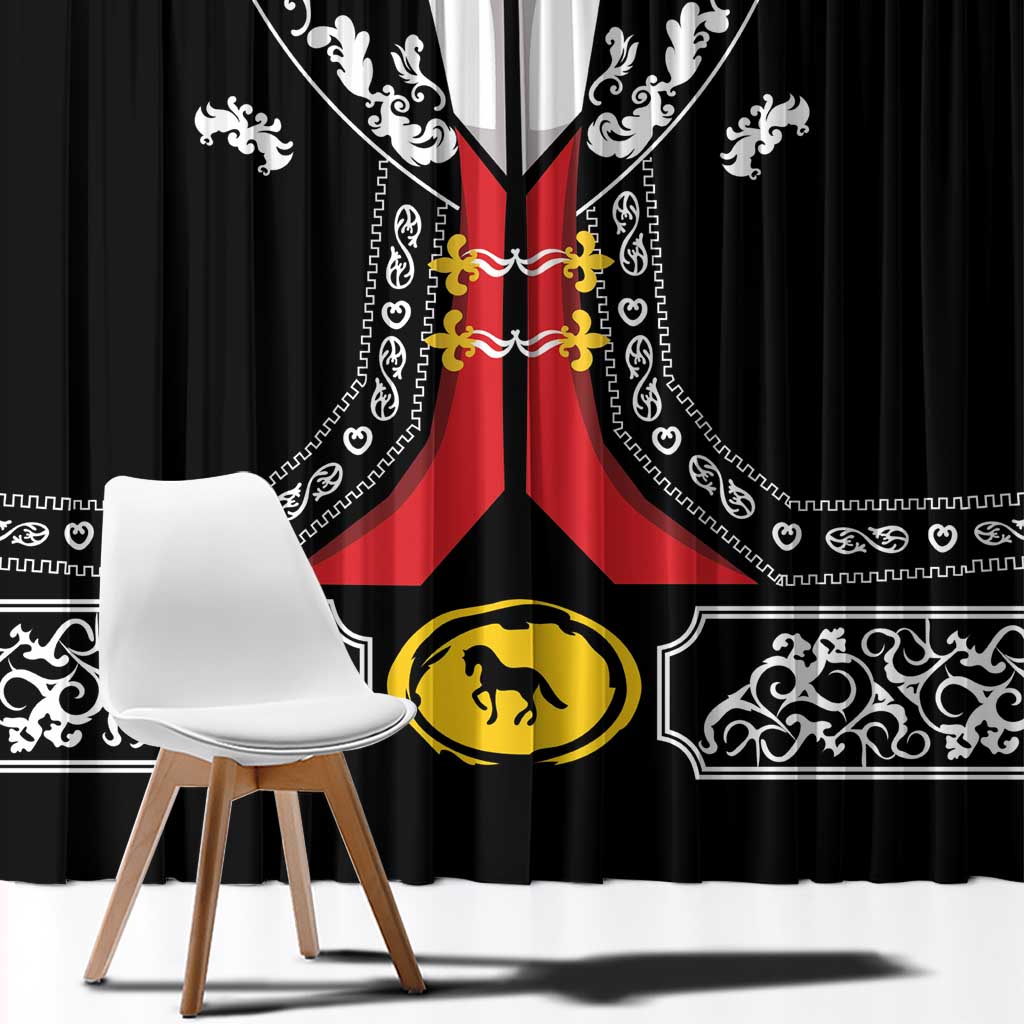 Mexican Trajes Charros Costume Window Curtain