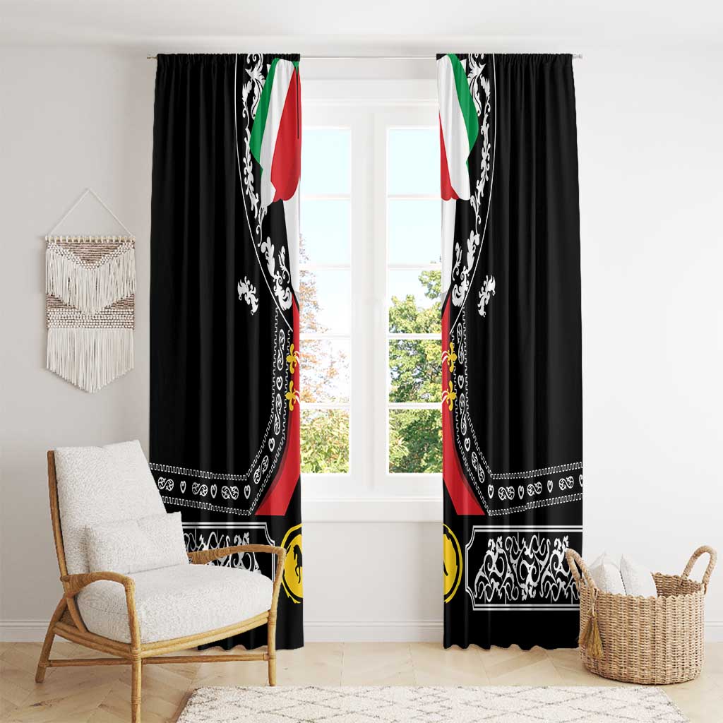 Mexican Trajes Charros Costume Window Curtain