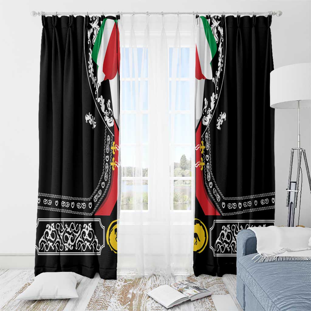 Mexican Trajes Charros Costume Window Curtain