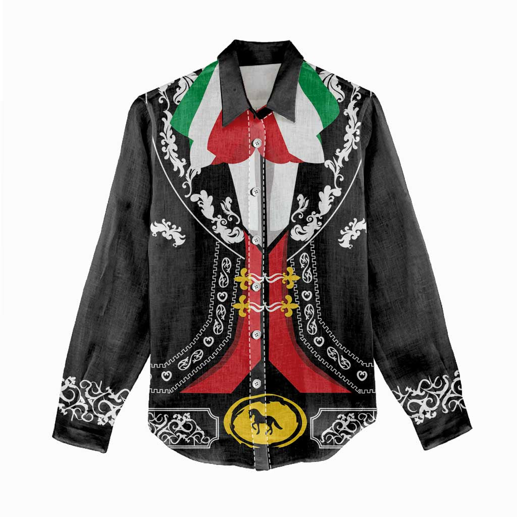 Mexican Trajes Charros Costume Women Casual Shirt