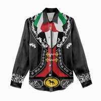 Mexican Trajes Charros Costume Women Casual Shirt
