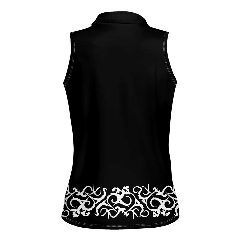 Mexican Trajes Charros Costume Women Sleeveless Polo Shirt