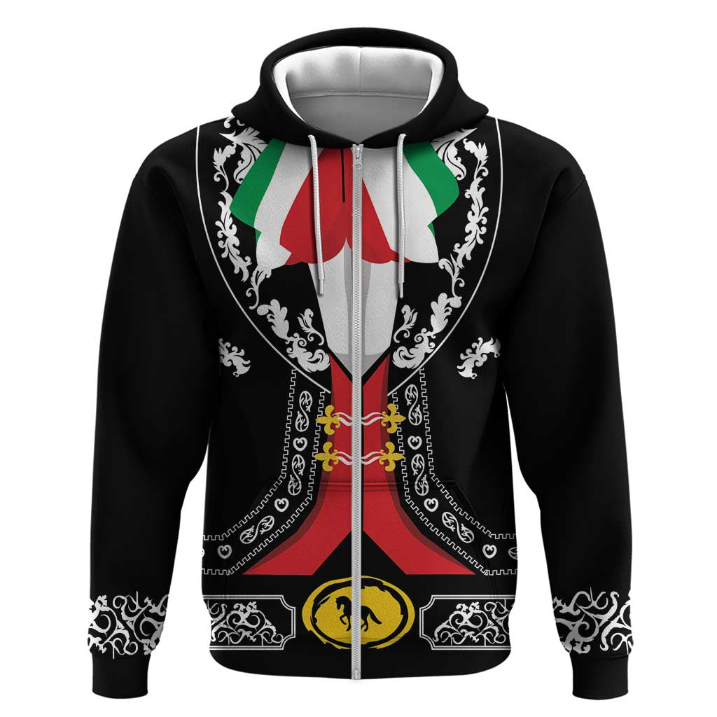 Mexican Trajes Charros Costume Zip Hoodie