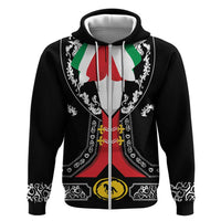 Mexican Trajes Charros Costume Zip Hoodie