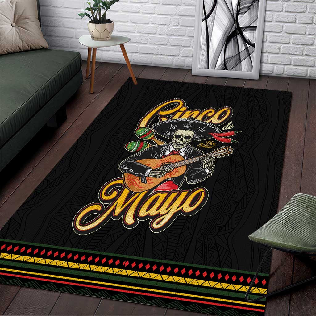 Mexico Cinco de Mayo Area Rug El Dia de la Batalla de Puebla