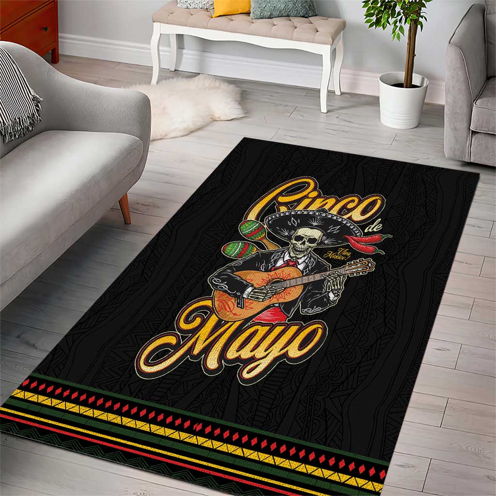 Mexico Cinco de Mayo Area Rug El Dia de la Batalla de Puebla