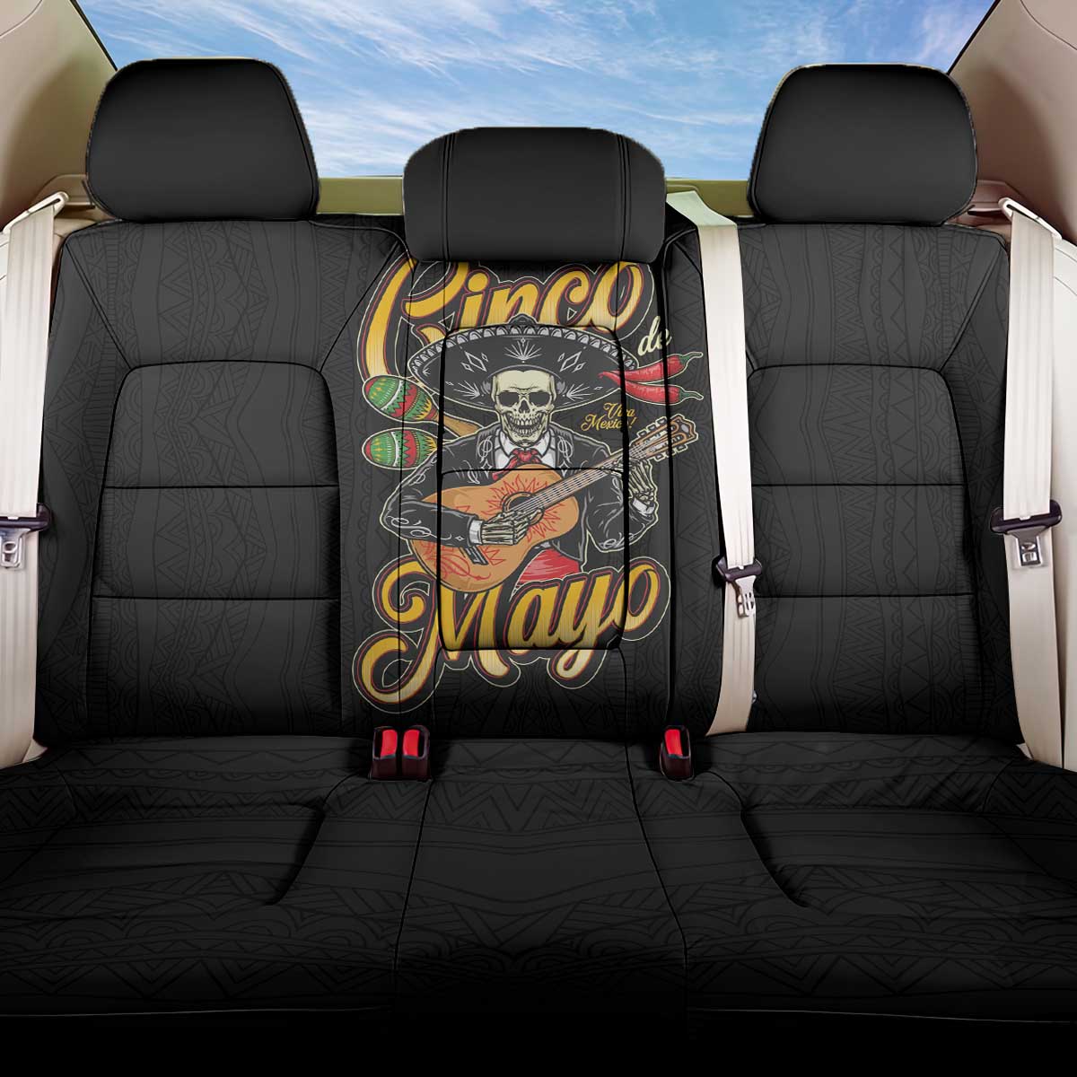 Mexico Cinco de Mayo Back Car Seat Cover El Dia de la Batalla de Puebla