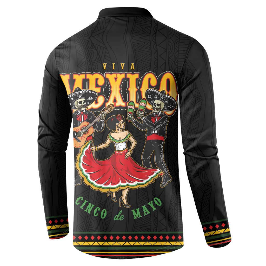 Mexico Cinco de Mayo Button Sweatshirt El Dia de la Batalla de Puebla