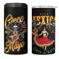 Mexico Cinco de Mayo 4 in 1 Can Cooler Tumbler El Dia de la Batalla de Puebla