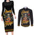 Mexico Cinco de Mayo Couples Matching Long Sleeve Bodycon Dress and Long Sleeve Button Shirt El Dia de la Batalla de Puebla