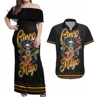 Mexico Cinco de Mayo Couples Matching Off Shoulder Maxi Dress and Hawaiian Shirt El Dia de la Batalla de Puebla