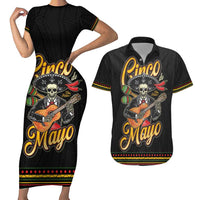 Mexico Cinco de Mayo Couples Matching Short Sleeve Bodycon Dress and Hawaiian Shirt El Dia de la Batalla de Puebla