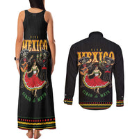 Mexico Cinco de Mayo Couples Matching Tank Maxi Dress and Long Sleeve Button Shirt El Dia de la Batalla de Puebla