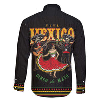 Mexico Cinco de Mayo Family Matching Off Shoulder Maxi Dress and Hawaiian Shirt El Dia de la Batalla de Puebla