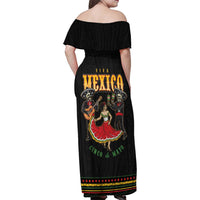 Mexico Cinco de Mayo Family Matching Off Shoulder Maxi Dress and Hawaiian Shirt El Dia de la Batalla de Puebla