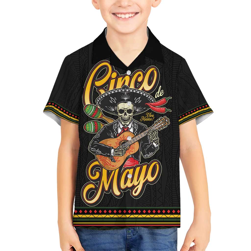 Mexico Cinco de Mayo Family Matching Off Shoulder Maxi Dress and Hawaiian Shirt El Dia de la Batalla de Puebla