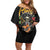 Mexico Cinco de Mayo Family Matching Off Shoulder Short Dress and Hawaiian Shirt El Dia de la Batalla de Puebla