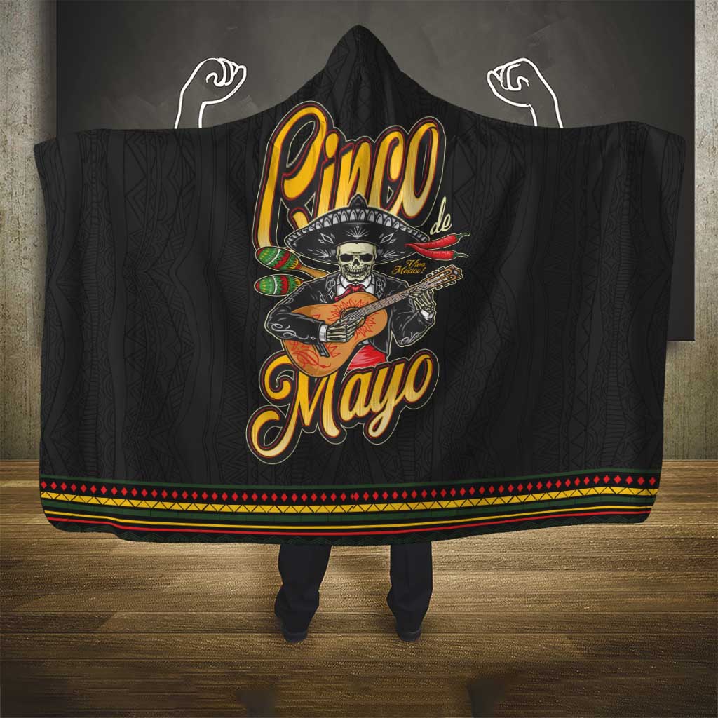 Mexico Cinco de Mayo Hooded Blanket El Dia de la Batalla de Puebla
