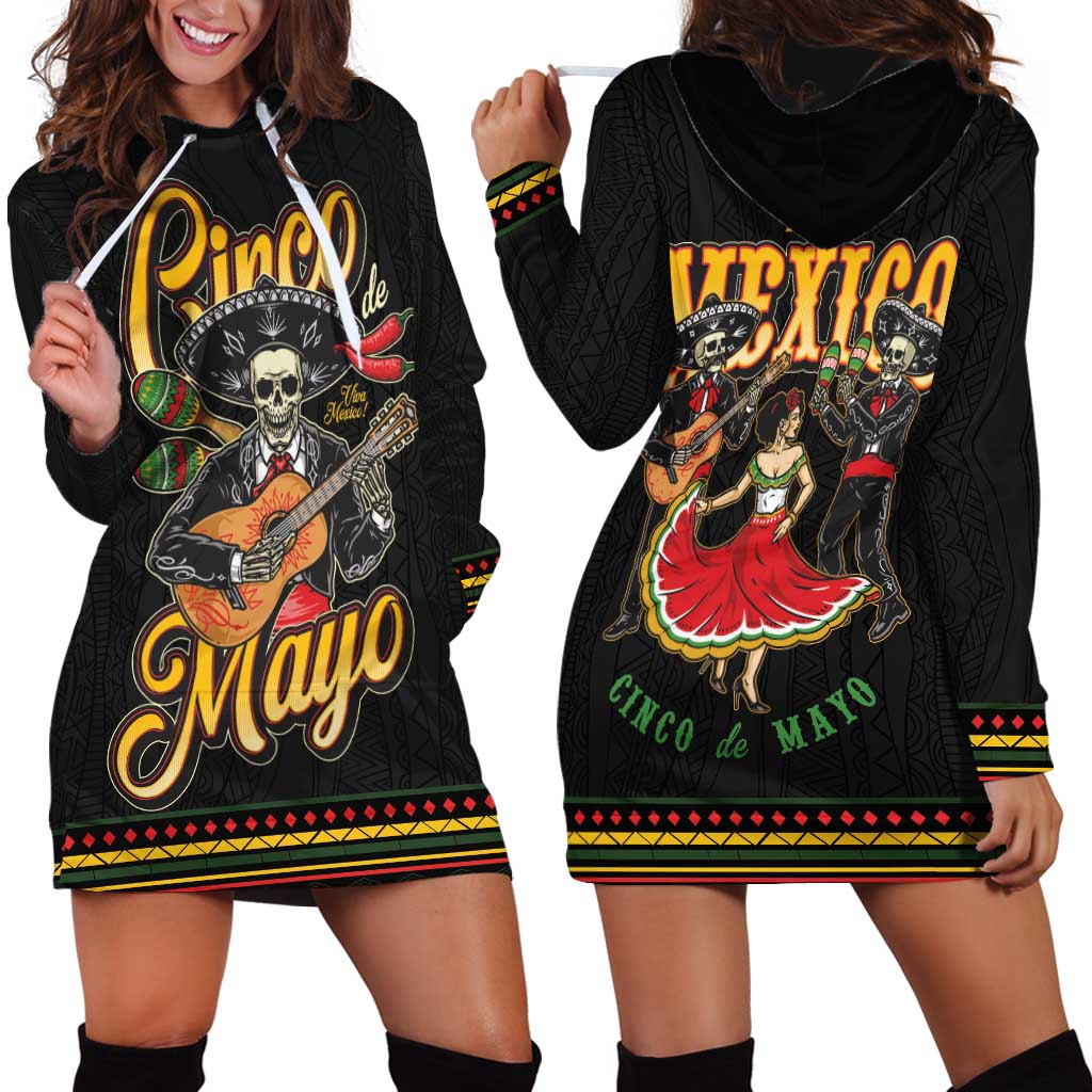 Mexico Cinco de Mayo Hoodie Dress El Dia de la Batalla de Puebla