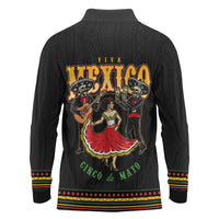 Mexico Cinco de Mayo Long Sleeve Polo Shirt El Dia de la Batalla de Puebla