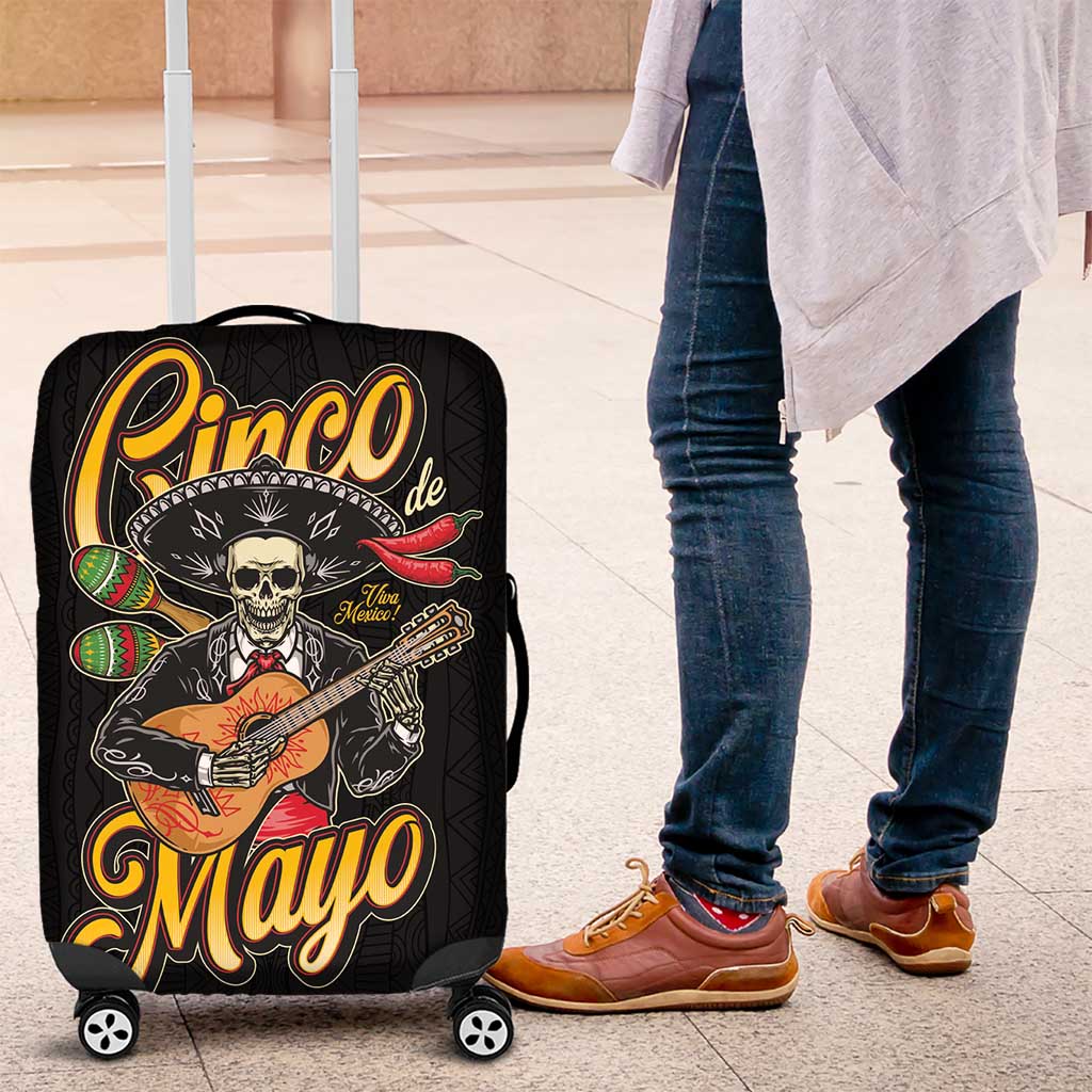 Mexico Cinco de Mayo Luggage Cover El Dia de la Batalla de Puebla