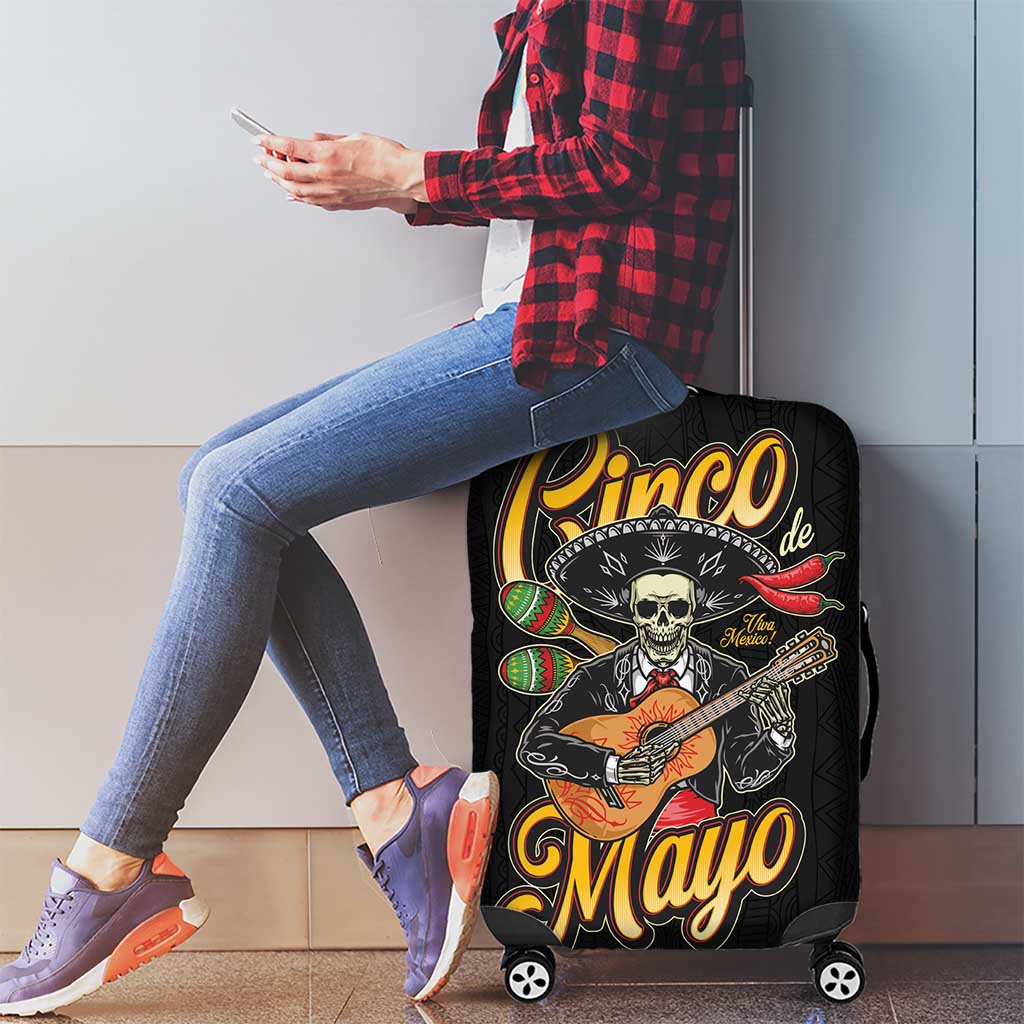 Mexico Cinco de Mayo Luggage Cover El Dia de la Batalla de Puebla