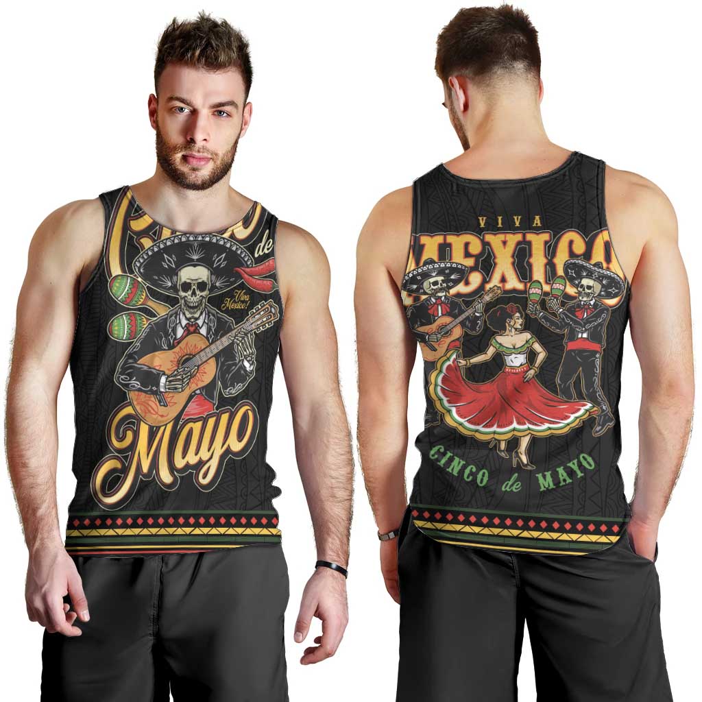 Mexico Cinco de Mayo Men Tank Top El Dia de la Batalla de Puebla