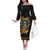 Mexico Cinco de Mayo Off The Shoulder Long Sleeve Dress El Dia de la Batalla de Puebla
