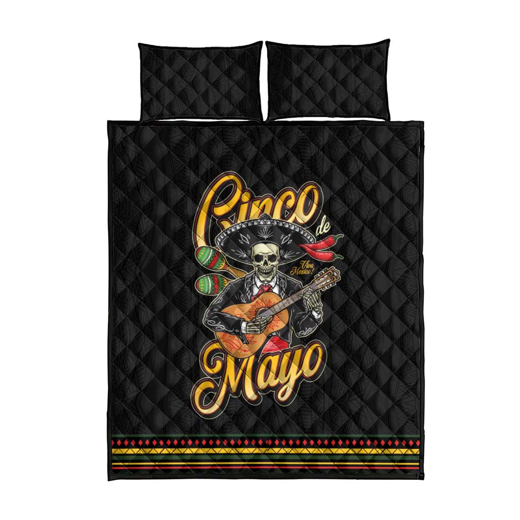 Mexico Cinco de Mayo Quilt Bed Set El Dia de la Batalla de Puebla