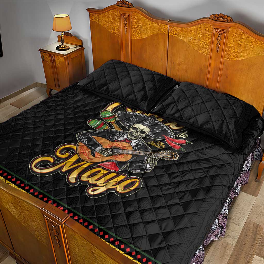 Mexico Cinco de Mayo Quilt Bed Set El Dia de la Batalla de Puebla