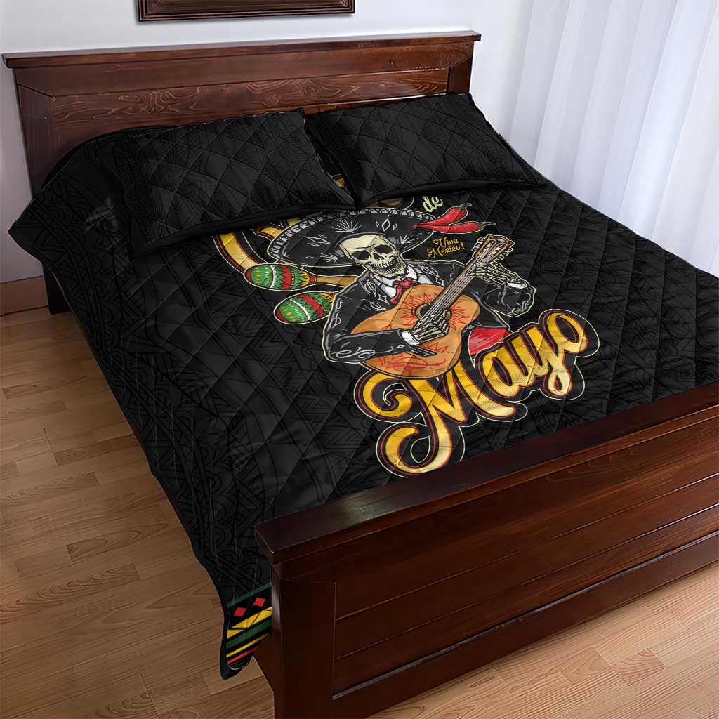 Mexico Cinco de Mayo Quilt Bed Set El Dia de la Batalla de Puebla