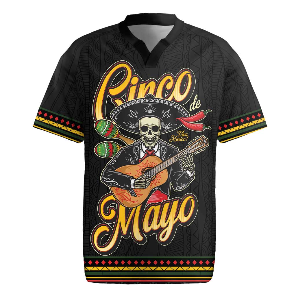 Mexico Cinco de Mayo Rugby Jersey El Dia de la Batalla de Puebla
