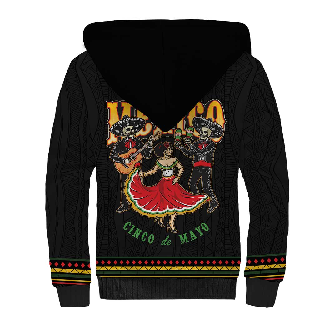 Mexico Cinco de Mayo Sherpa Hoodie El Dia de la Batalla de Puebla