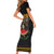 Mexico Cinco de Mayo Short Sleeve Bodycon Dress El Dia de la Batalla de Puebla