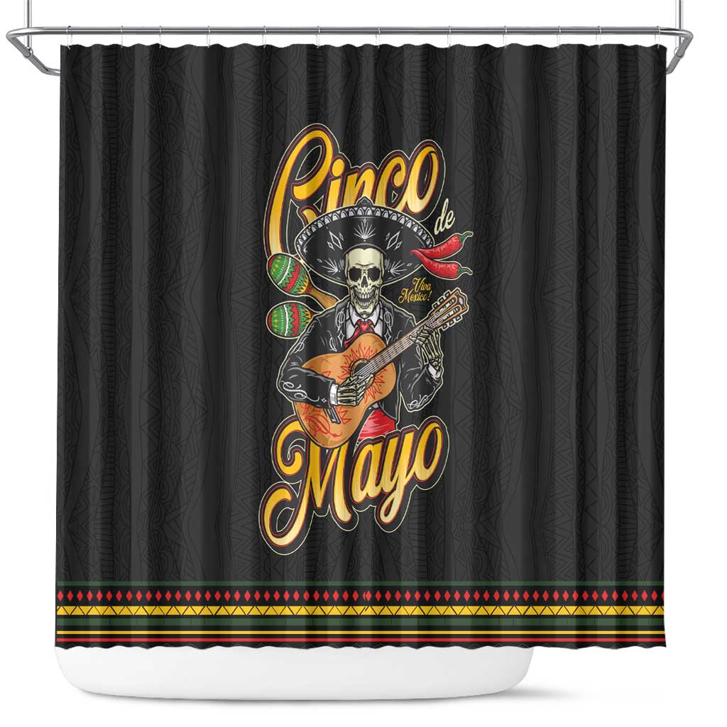 Mexico Cinco de Mayo Shower Curtain El Dia de la Batalla de Puebla