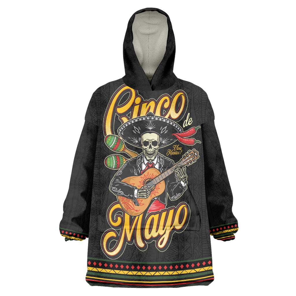 Mexico Cinco de Mayo Wearable Blanket Hoodie El Dia de la Batalla de Puebla