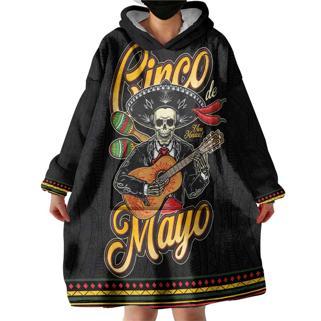 Mexico Cinco de Mayo Wearable Blanket Hoodie El Dia de la Batalla de Puebla