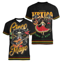 Mexico Cinco de Mayo Women V-Neck T-Shirt El Dia de la Batalla de Puebla