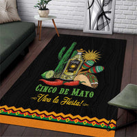 Mexico Cinco de Mayo Area Rug Viva la Fiesta!