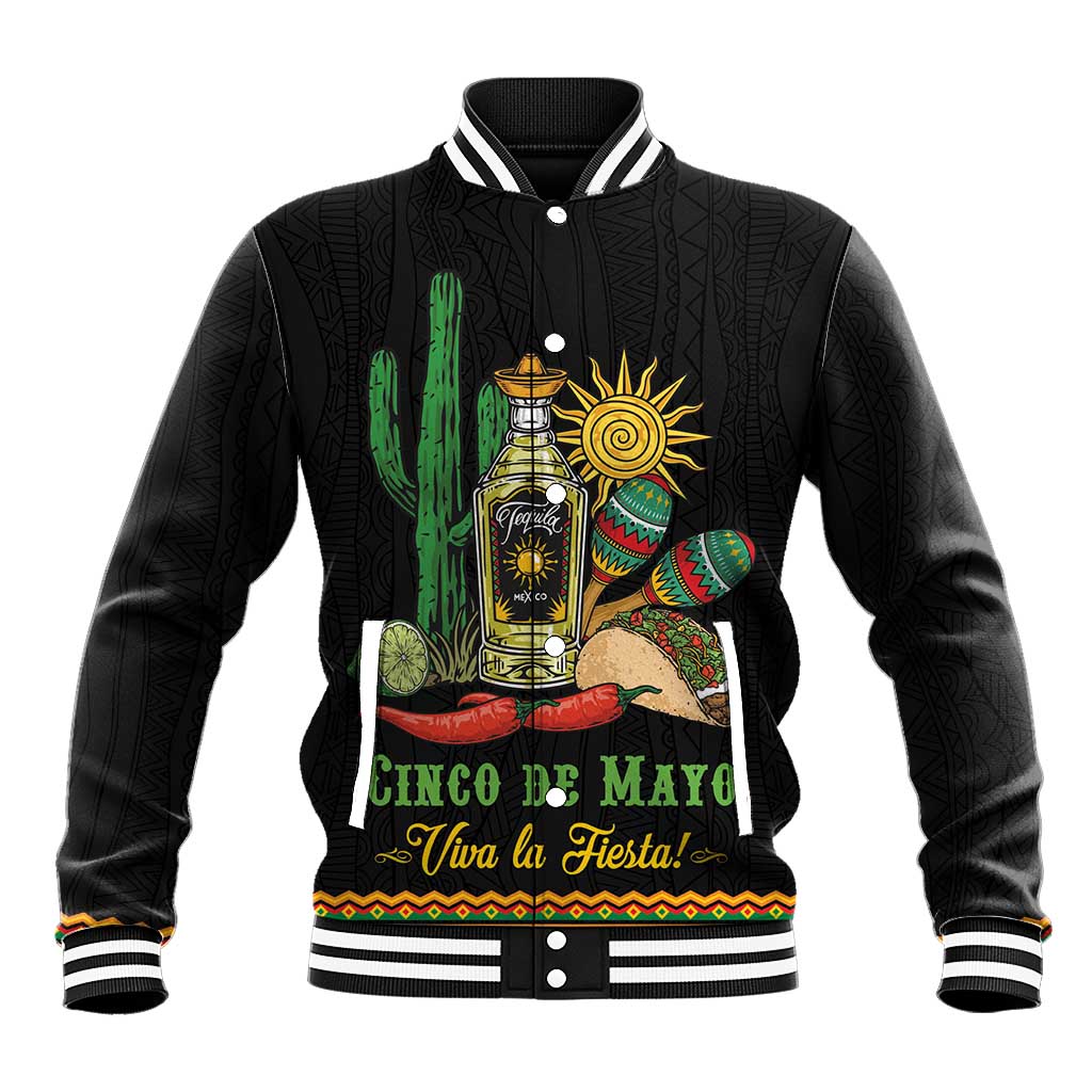 Mexico Cinco de Mayo Baseball Jacket Viva la Fiesta!