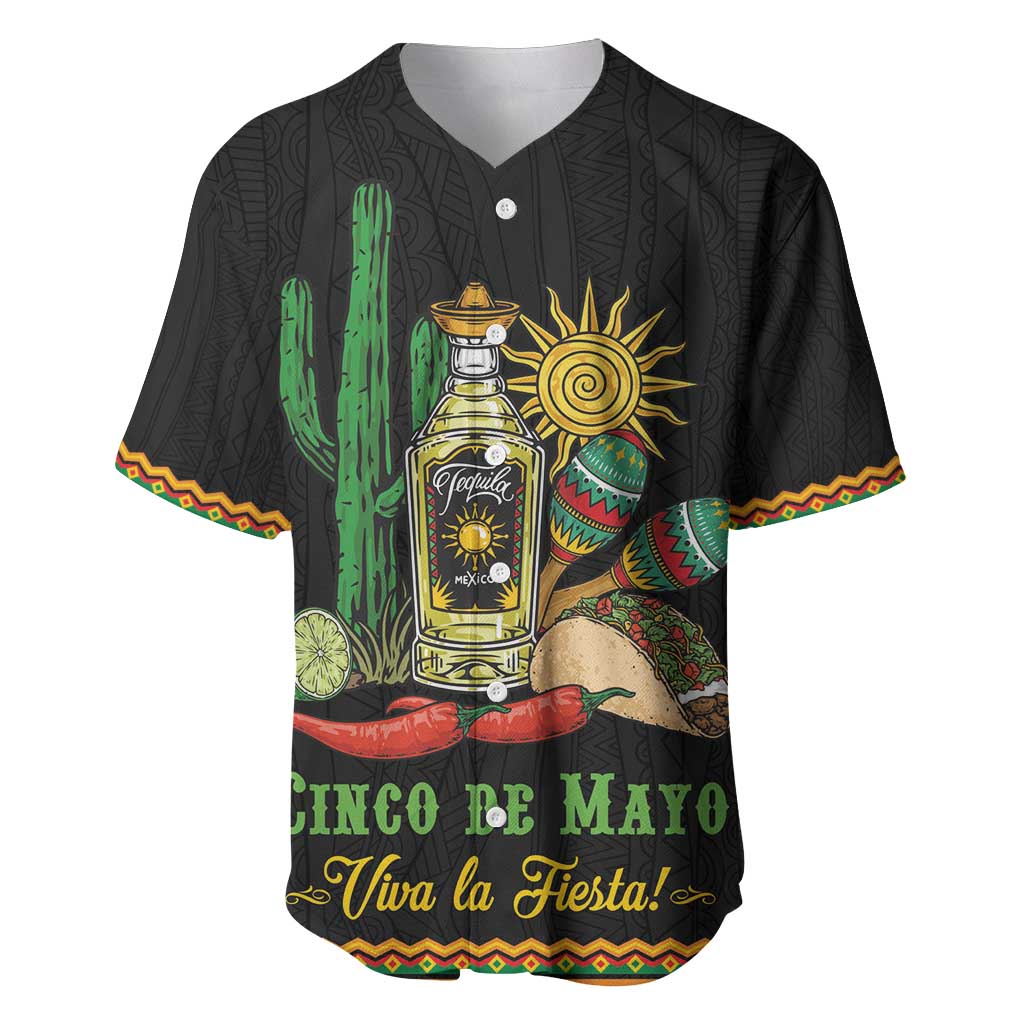 Mexico Cinco de Mayo Baseball Jersey Viva la Fiesta!