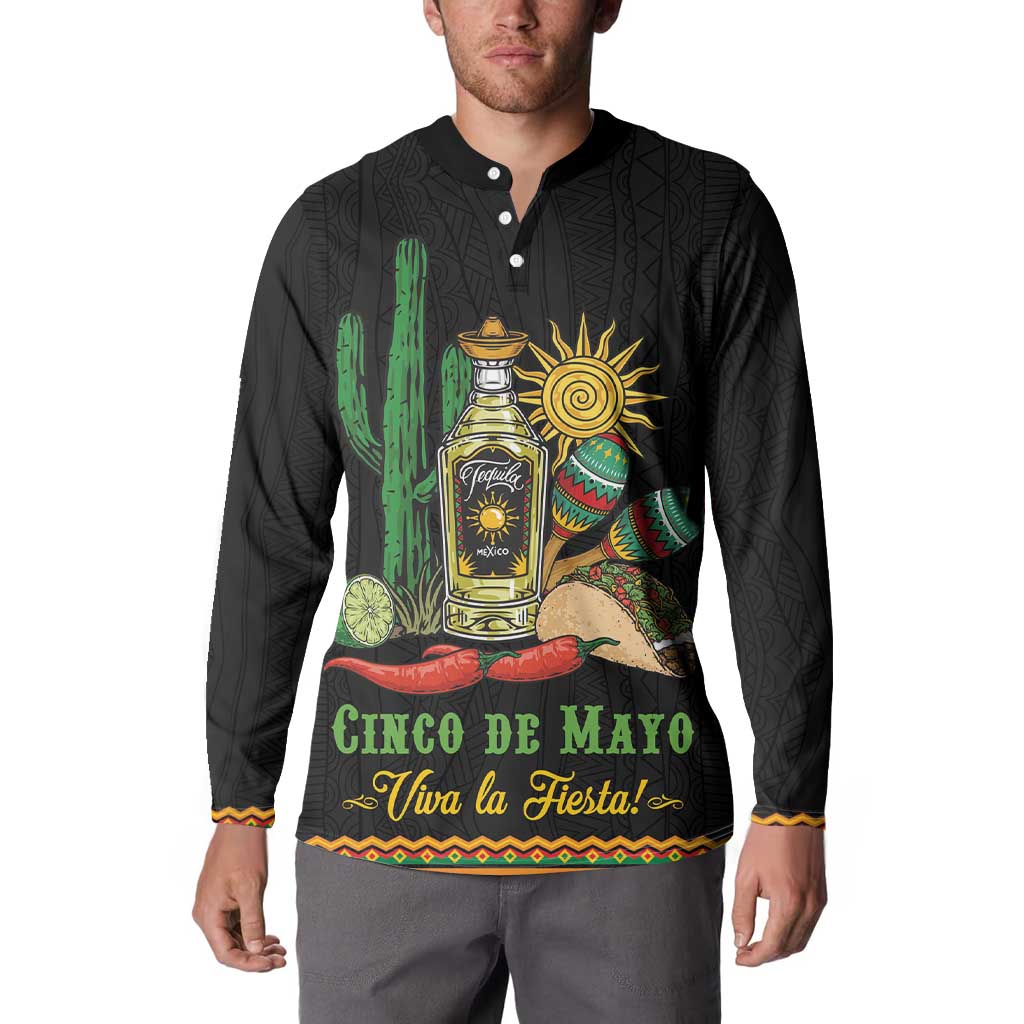 Mexico Cinco de Mayo Button Sweatshirt Viva la Fiesta!