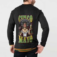Mexico Cinco de Mayo Button Sweatshirt Viva la Fiesta!